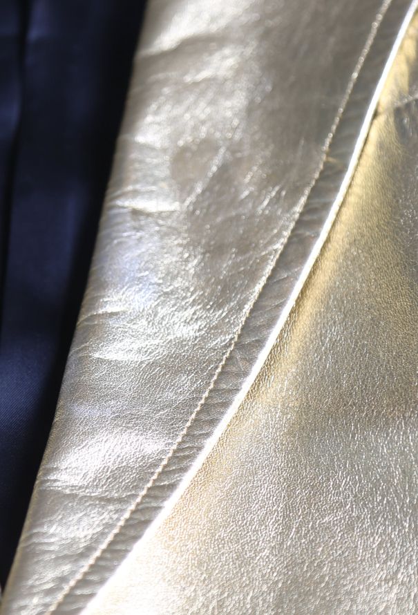 Metallic Leather Blazer | Authentic & Vintage | ReSee