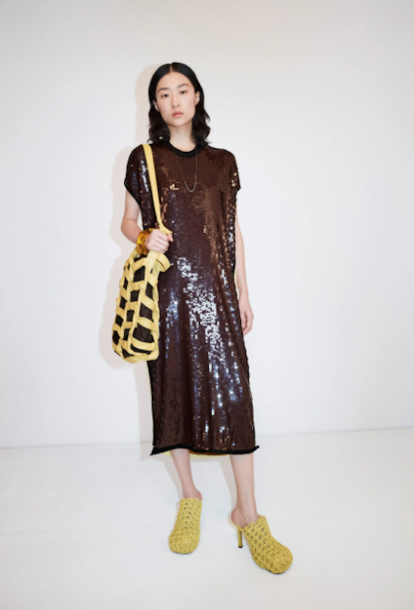 Bottega Veneta Pre-Fall 2020 Bicolor Sequin Dress - 2