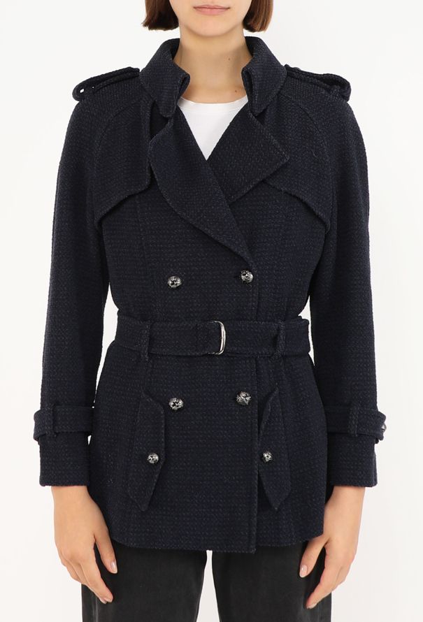 Chanel Belted Tweed Trench Jacket, Resort 2008 - 3