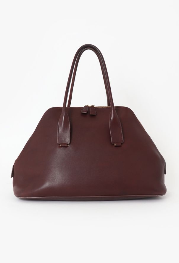 The Row Burgundy Large Devon Bag - 3