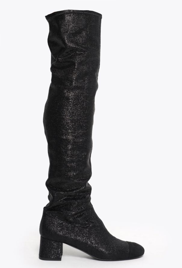 Chanel Iridescent Thigh-High Boots - 2