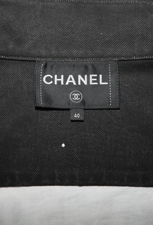 Chanel 2022 Printed Denim Jacket - 6