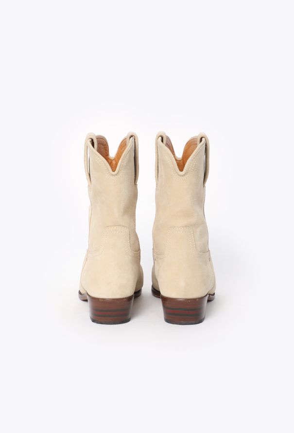 Gucci Suede Cowboy Boots - 4