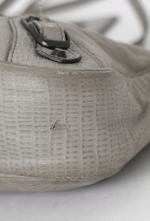 Balenciaga Grey Embossed Classic Hip Bag - 9