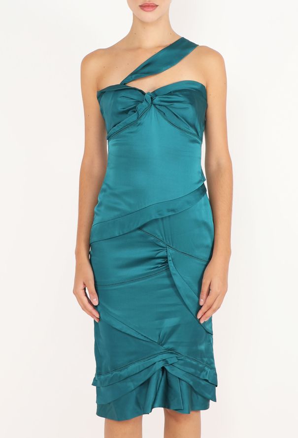 Gucci Ruffled Silk Charmeuse Dress, 2005 - 3