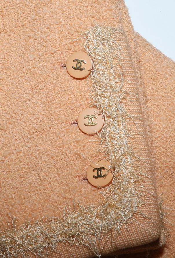 Chanel RARE F/W 1994 Bouclé Frayed Trim Jacket - 8