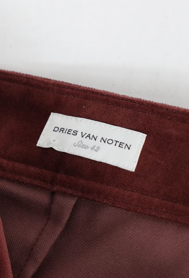 Dries Van Noten F/W 2023 Pantery Velvet Trousers - 6