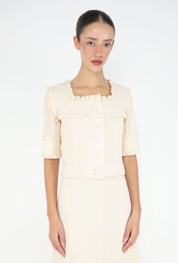 Louis Feraud '70s Couture Pleated Maxi Ensemble - 3