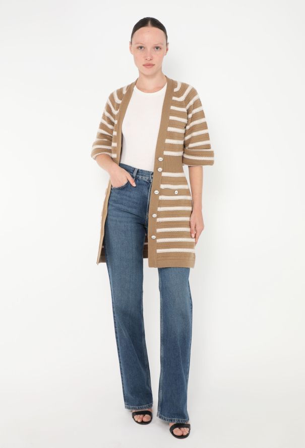 Chanel S/S 2015 Striped Cashmere Dress - 5 Chanel S/S 2015 Striped Cashmere Dress - 5