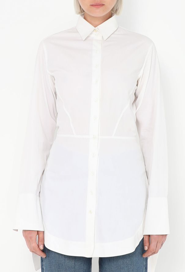 Alaïa Couture 2003 Fluted Cotton Shirt - 1