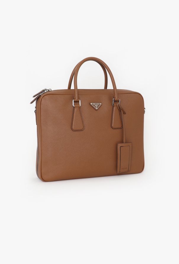 Prada Cannella Saffiano Briefcase - 3