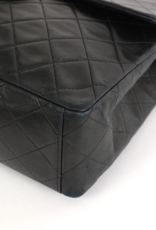 Chanel Vintage Black Jumbo Timeless Bag - 7