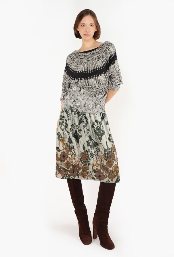 Dries Van Noten Floral Jacquard Skirt, F/W 2006 - 3
