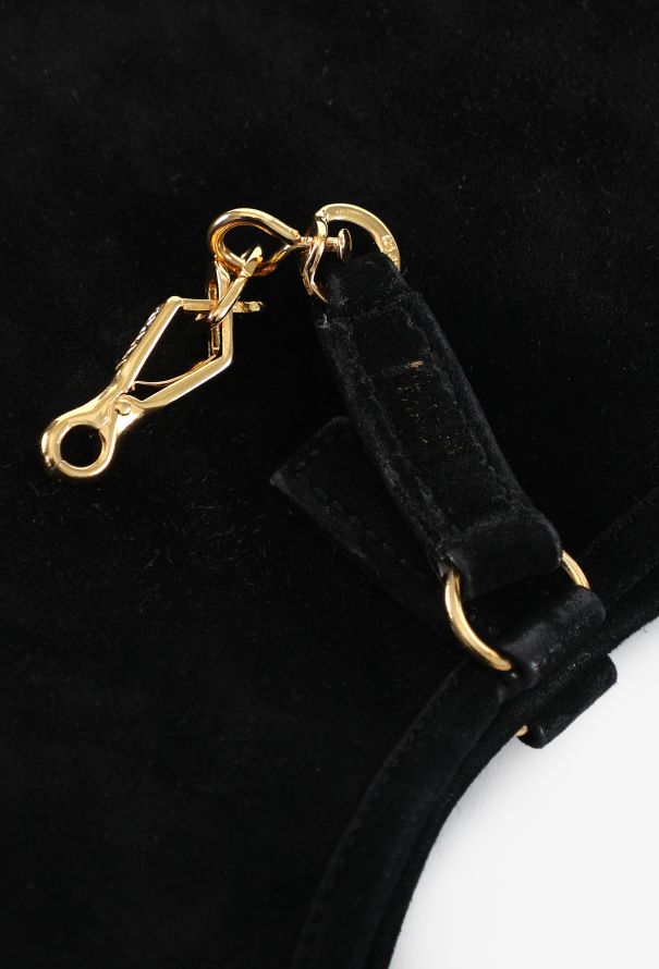 Hermès Vintage Black Veau Doblis Trim Bag - 11