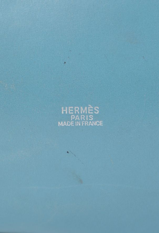 Hermès '90s Toile Rayée & Bleu Jean Box Market Bag GM - 11