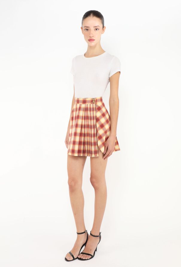 Alaïa Early '90s Tartan Wrap Skirt - 4