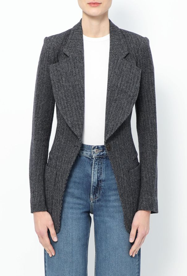 Balenciaga 2003 Notched Cutaway Blazer - 1