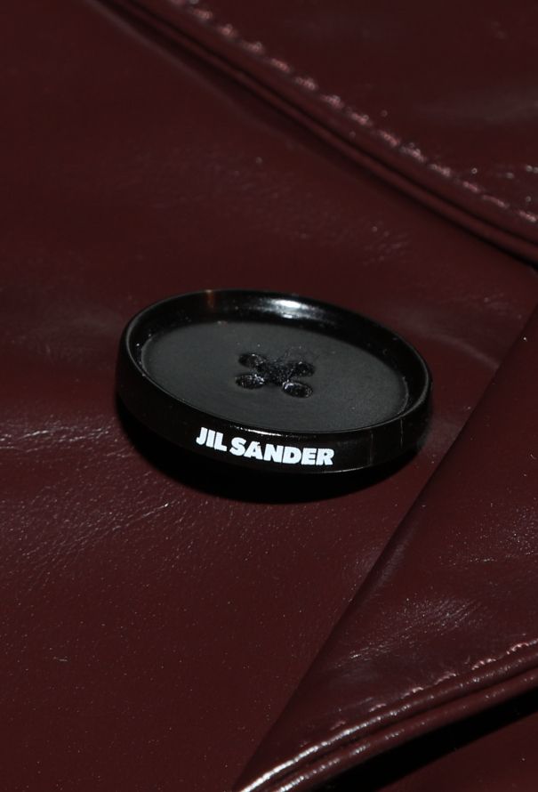 Jil Sander S/S 2025 Patent Calfskin Duster Coat - 7