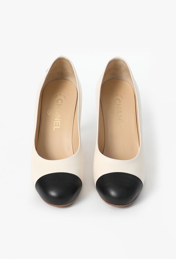 Chanel Classic Bicolor Cap-Toe Pumps - 2