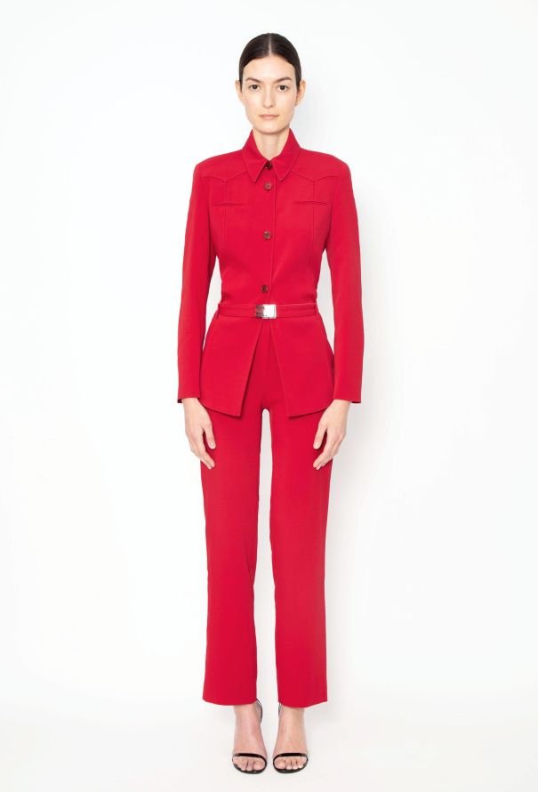 Prada Mid '90s Belted Jacket Ensemble - 1