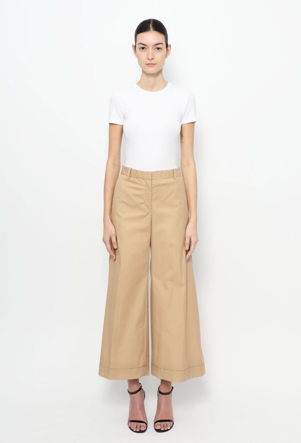Céline Resort 2016 Wide-Leg Cotton Pants - 1