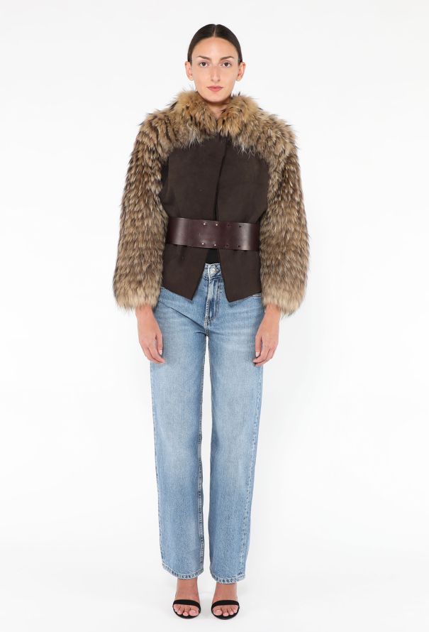 Fendi '90s Fox Fur Belted Bolero - 3