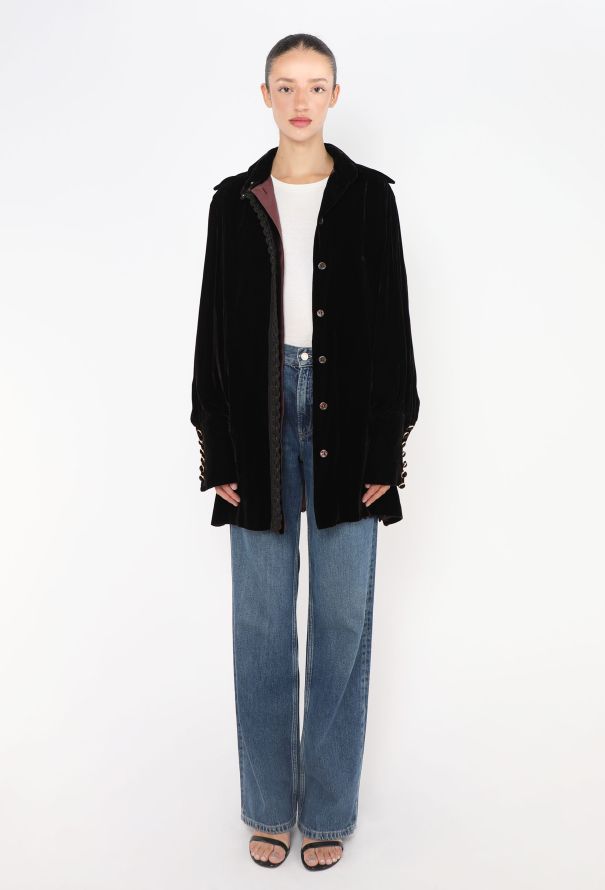 Dior Late '80s Passementerie Velvet Jacket - 3