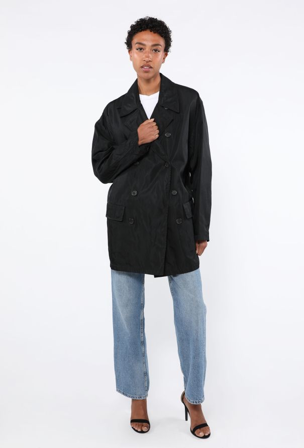 Prada Nylon Trench Coat, 1990s - 2