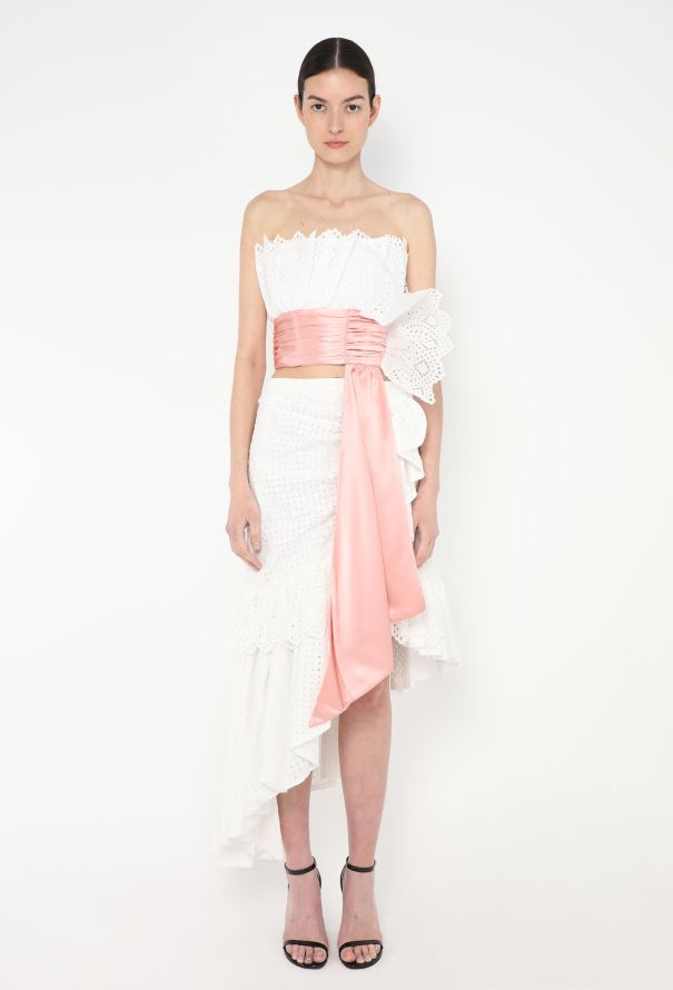 Rodarte F/W 2019 Cotton Eyelet Ensemble - 1