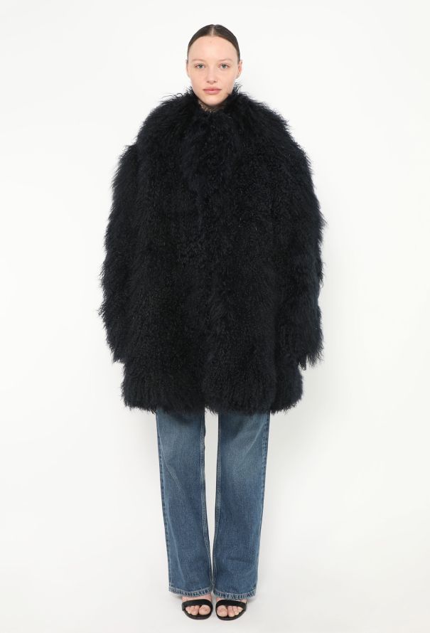 Alaïa S/S 2022 Oversized Mongolian Coat - 1