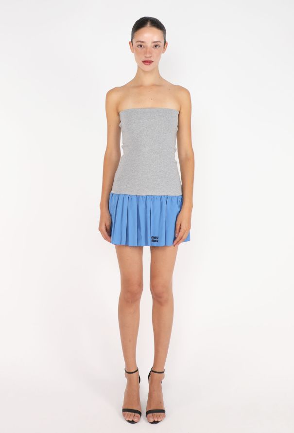 Miu Miu Jersey Pleated Mini Dress, 2025 - 3
