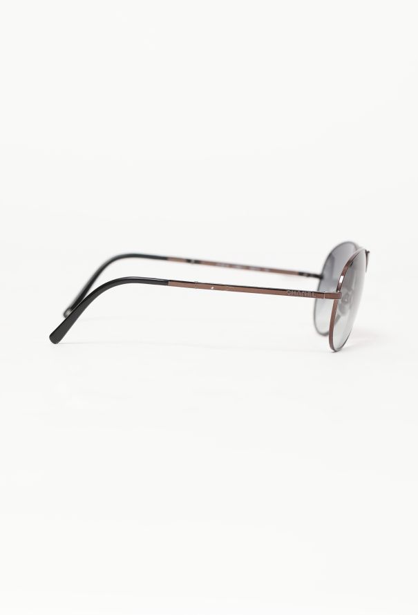 Chanel Vintage Foldable Aviator Sunglasses - 4 Chanel Vintage Foldable Aviator Sunglasses - 4