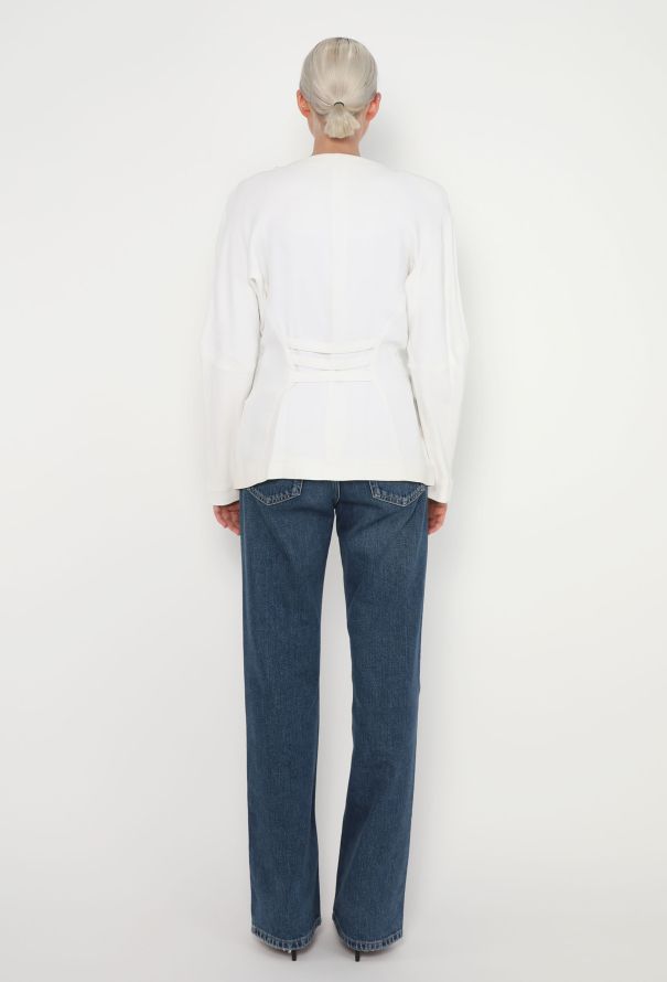 Thierry Mugler '80s Cinched Folded Lapel Jacket - 5