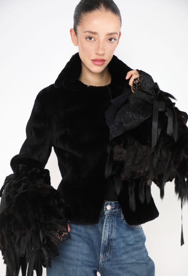 Saint Laurent COLLECTOR F/W 2002 Ermine Fur Opera Jacket - 1