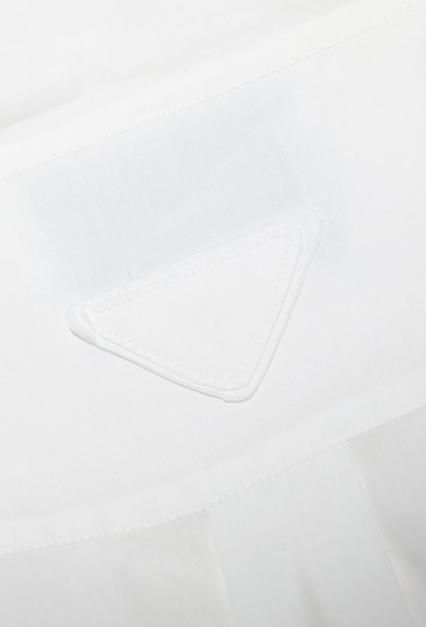 Prada 2018 Off-Shoulder Poplin Dress - 7