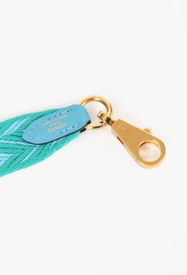 Hermès Chevron Blue Nord/Veronese 25mm Strap - 4 Hermès Chevron Blue Nord/Veronese 25mm Strap - 4