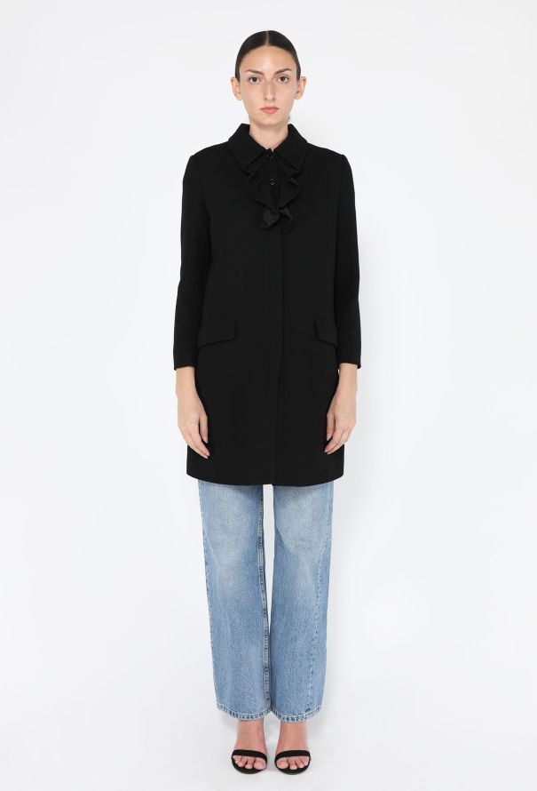 Miu Miu Crêpe Ruffle Coat, 2012 - 3