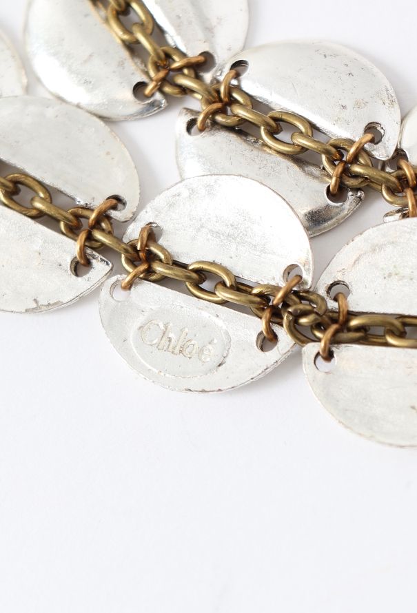 Chloé Vintage Disk Chainlink Necklace - 5