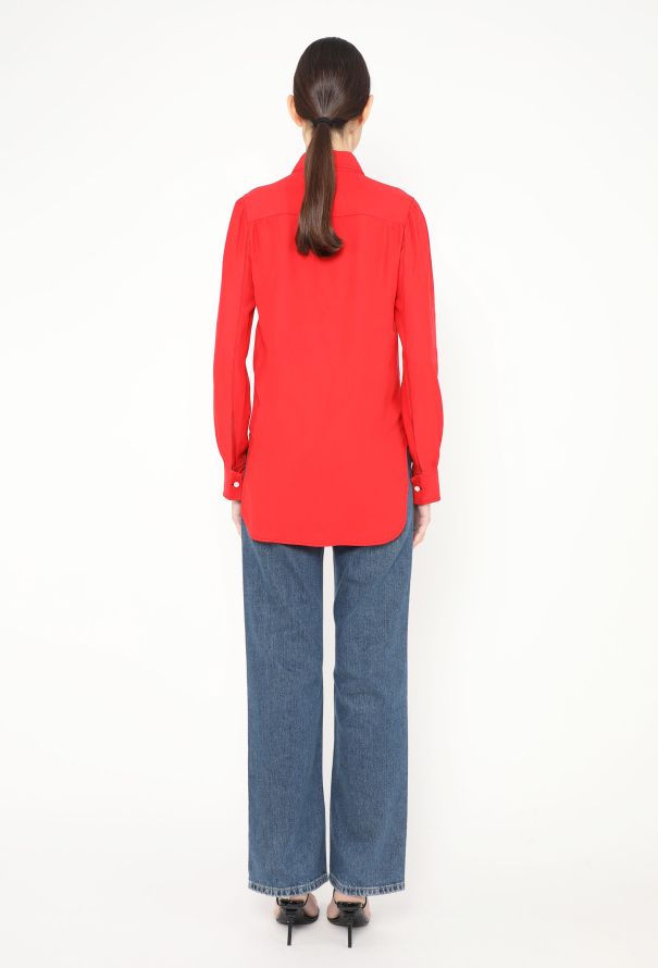 Céline 2015 Stitched Silk Blouse - 4 Céline 2015 Stitched Silk Blouse - 4