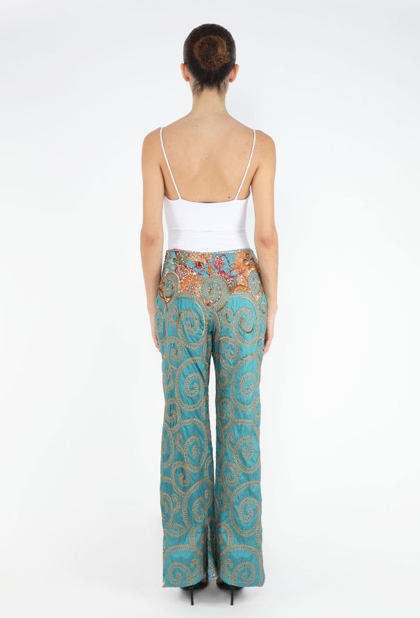 Gianfranco Ferré Hand-Embroidered Dupion Pants - 5