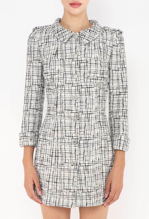 Chanel Checkered 'CC' Tweed Dress, 2006 - 3