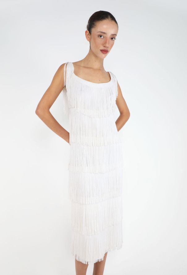 Azzaro ICONIC 1969 Tiered Fringe Dress - 5