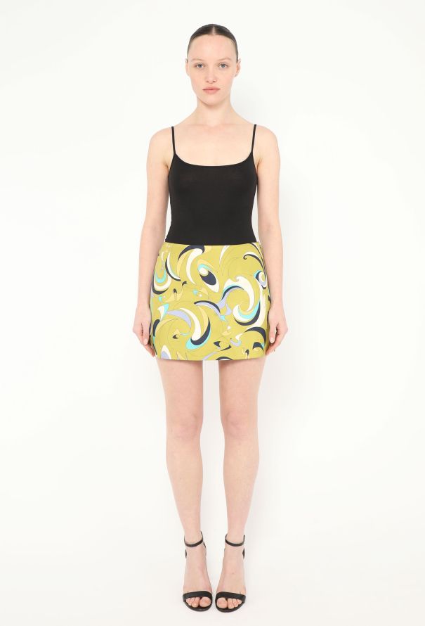 Emilio Pucci Resort 2022 Graphic Silk Skirt - 1