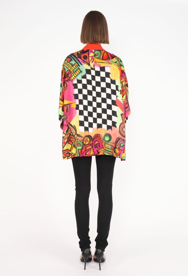 Gianni Versace Pop-Art Graphic Silk Blouse, S/S 1991 - 5