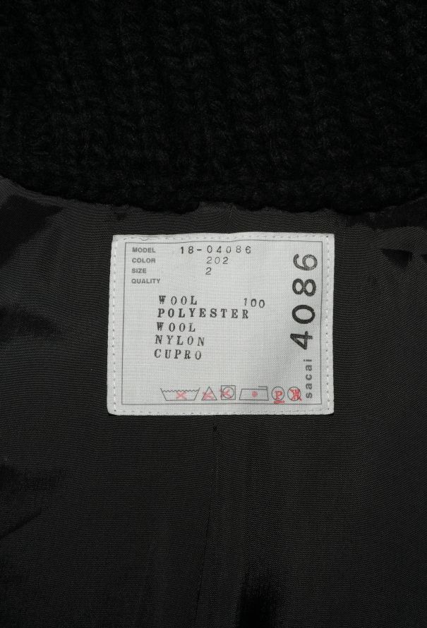 Sacai 2018 Split Cardigan Smoking Blazer - 6