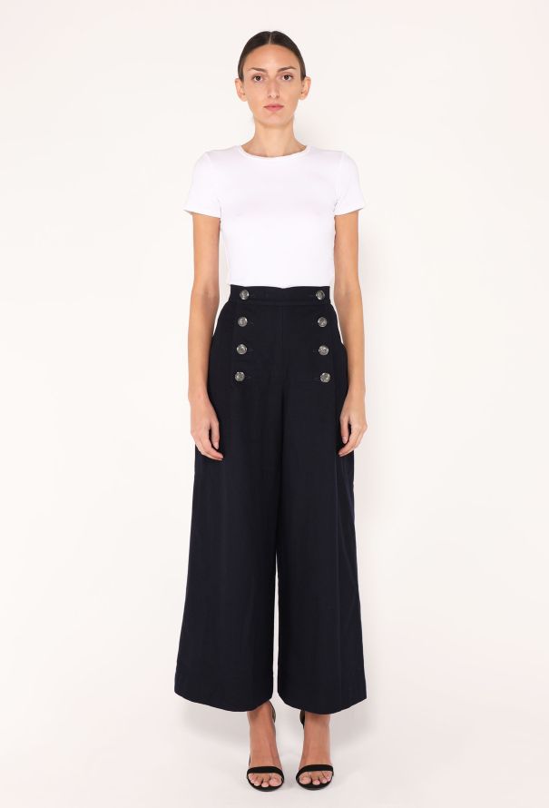 Chanel Pre-Fall 2018 Flared Sailor Trousers - 1