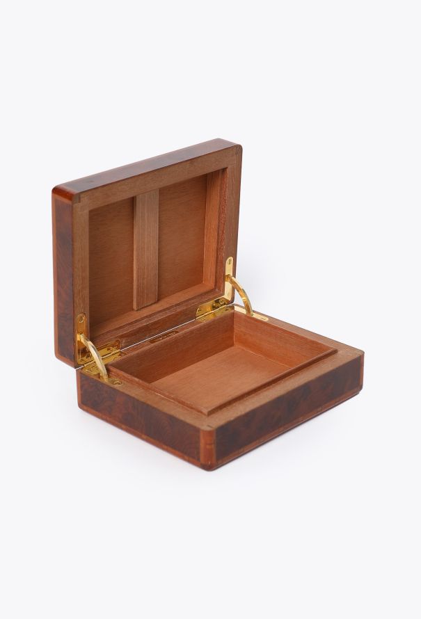 Hermès Vintage Burl Wood Cigarette Box - 4