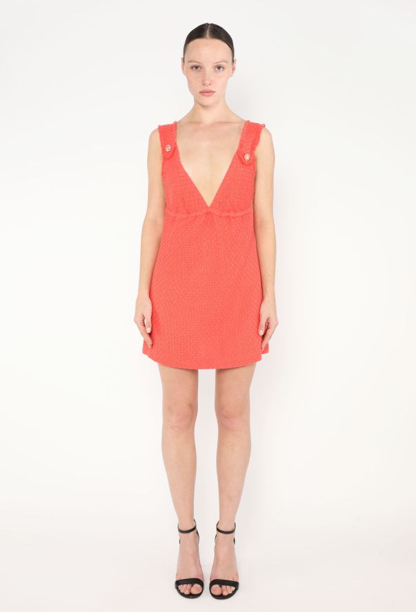 Chanel 2014 Tweed 'CC' Trim Dress - 2