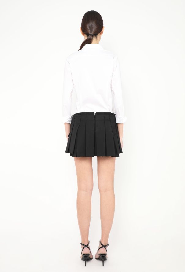 Paco Rabanne S/S 2017 Pleated Mini Skort - 4