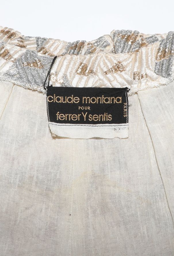 Claude Montana Metallic Patchwork Pants - 5 Claude Montana Metallic Patchwork Pants - 5